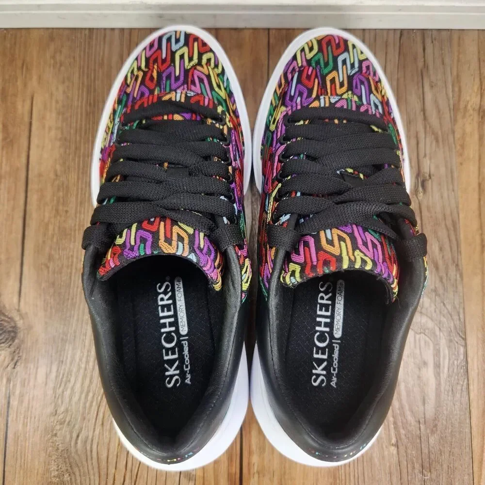 Skechers Cordova Classic High Status 185067 Women 6 Colorful Sporty Tennis Shoes